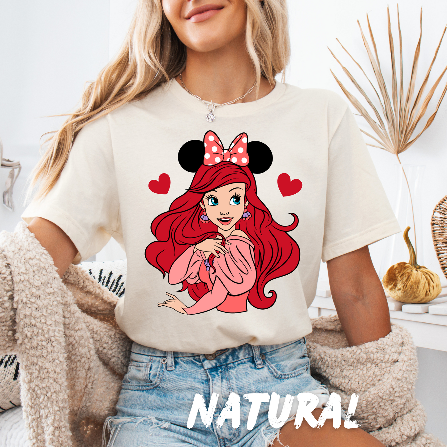 Mermaid Valentines Day Unisex T-Shirt for Adults and Kids