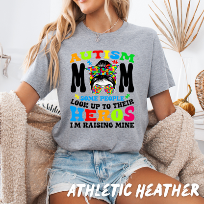 Autism Awareness T-Shirt - Autism Awareness Mom Heroes Shirt