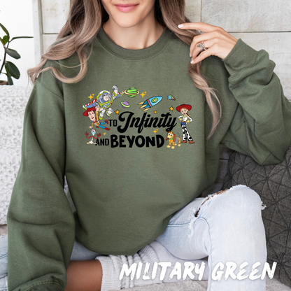 To.the.Infinity Sweatshirt Unisex for Adults and Kids