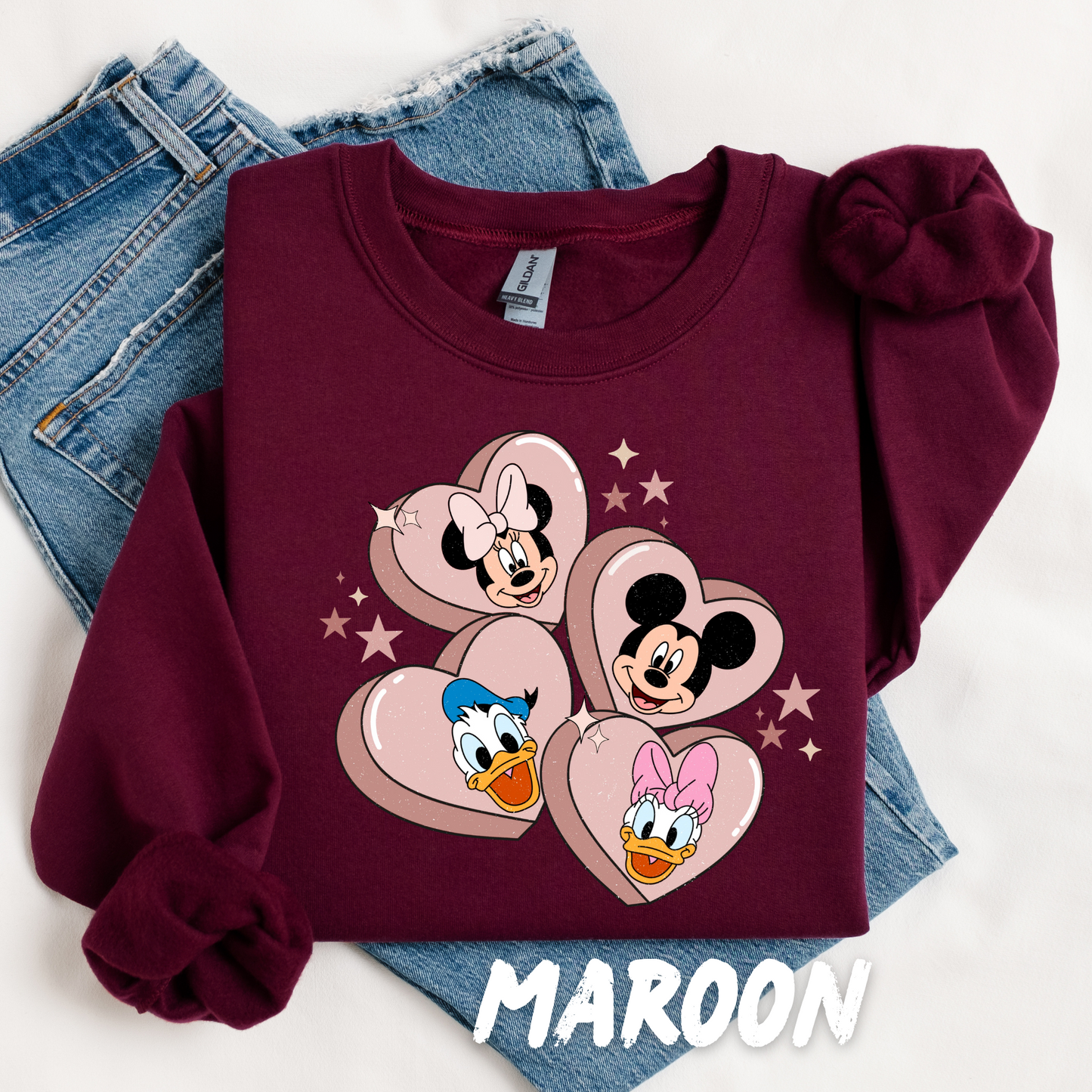 Heart Valentine Sweatshirt for Adults and Kids