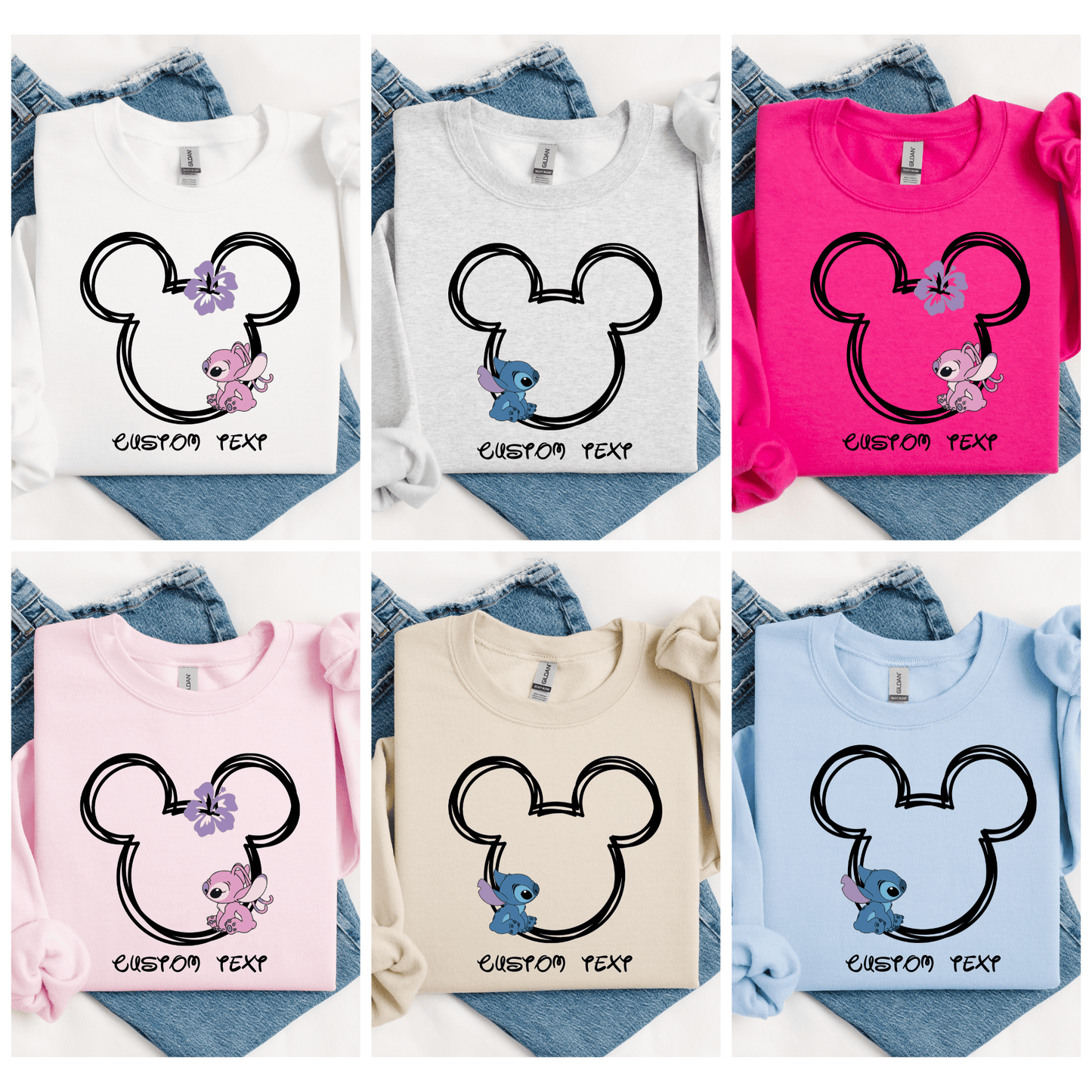 Custom Matching Family Couple Sweatshirt for Adults and Kids