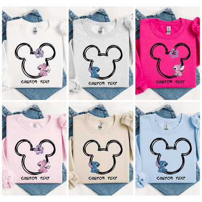 Custom Matching Family Couple Sweatshirt for Adults and Kids
