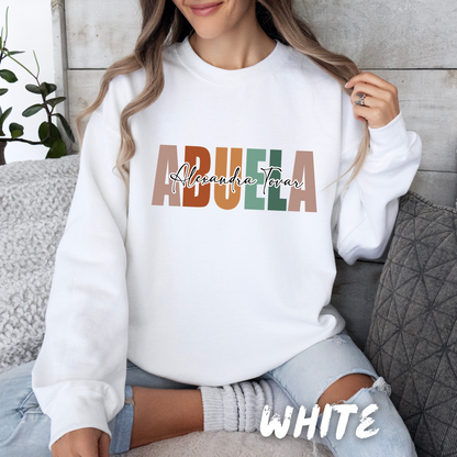 Custom "Abuela" Sweatshirt with her Name