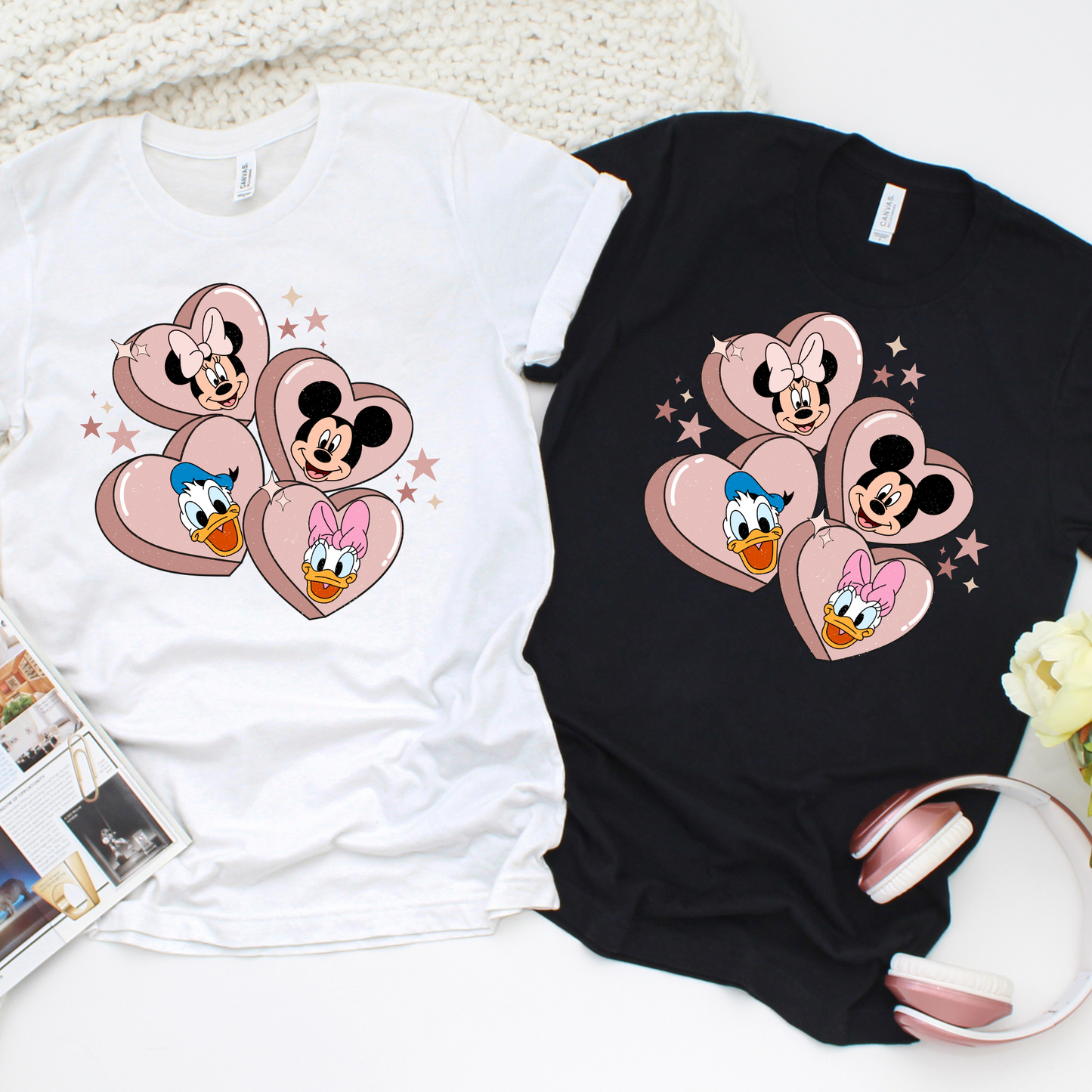 Cute Hearts Valentine Shirt for Adults and Kids