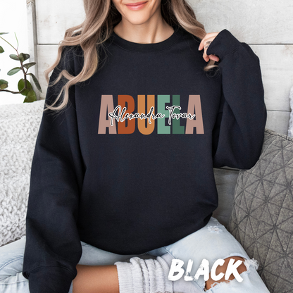 Custom "Abuela" Sweatshirt with her Name