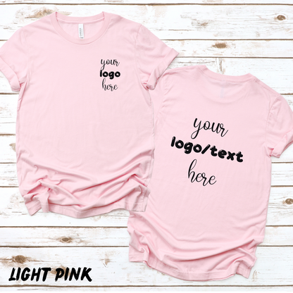 Custom Imagen / logo / text Shirts - Crewneck - Front and Back