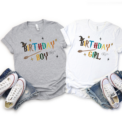 Magic Wizard Birthday Shirts, Magic Birthday Gifts For Her, Wizard Birthday Tee, Birthday Girl Shirt, Birthday Boy Shirt.