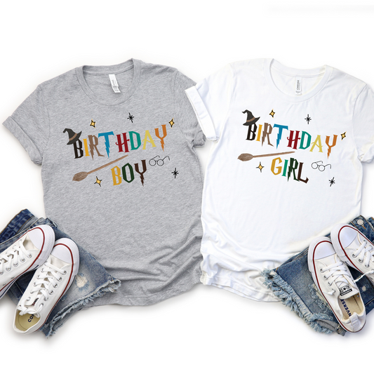 Magic Wizard Birthday Shirts, Magic Birthday Gifts For Her, Wizard Birthday Tee, Birthday Girl Shirt, Birthday Boy Shirt.
