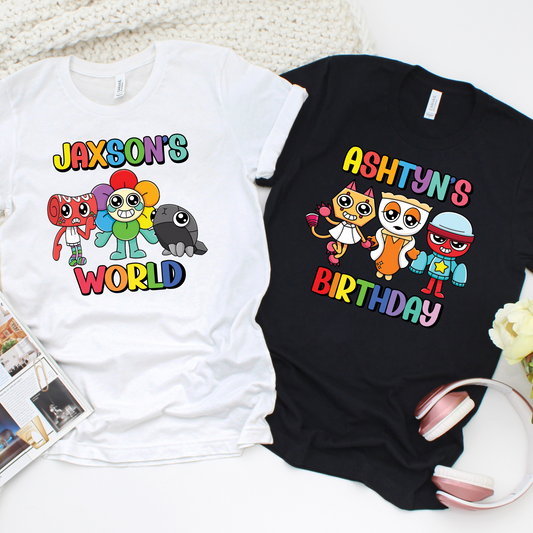 Custom _Dandy's_World Birthday Shirts for Family – Personalized _Dandy's_ World Shirt for Kids – Matching Party Shirt - Gamer Tee