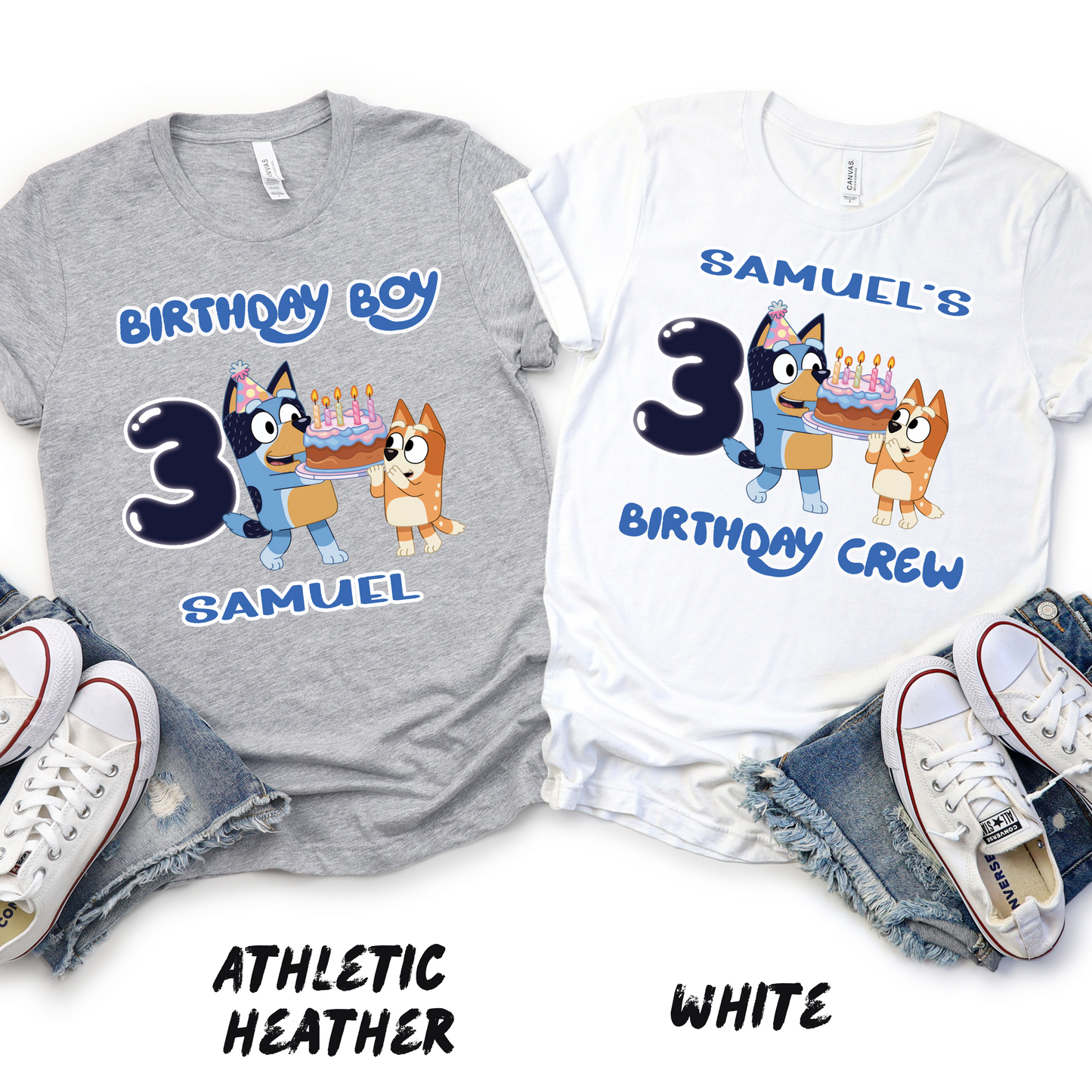 Personalized_Bluey_Birthday Boy Shirts for Kids and Adults