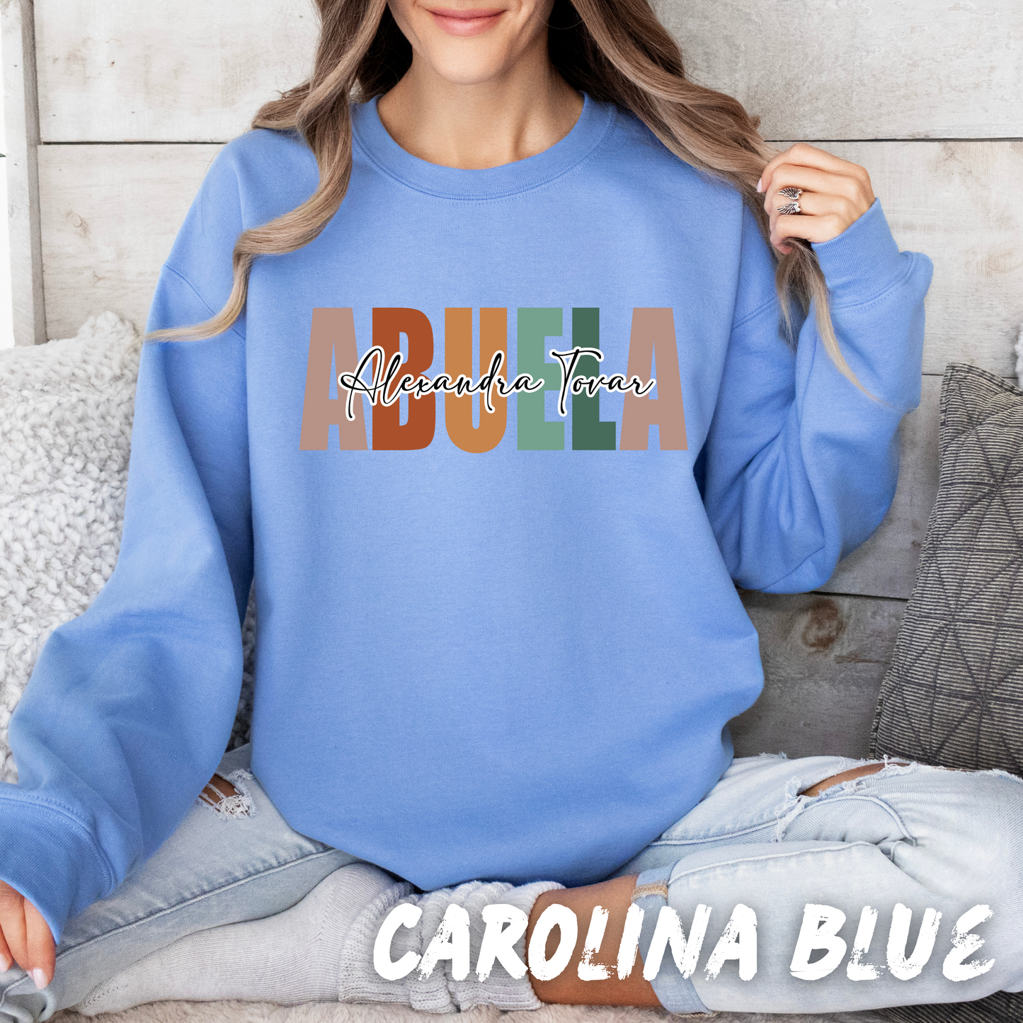 Custom "Abuela" Sweatshirt with her Name