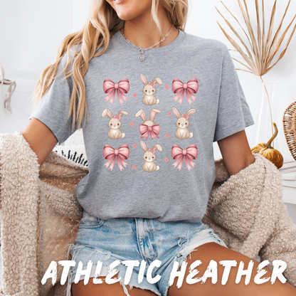 Cute Bunny and Pink Bow T-Shirt