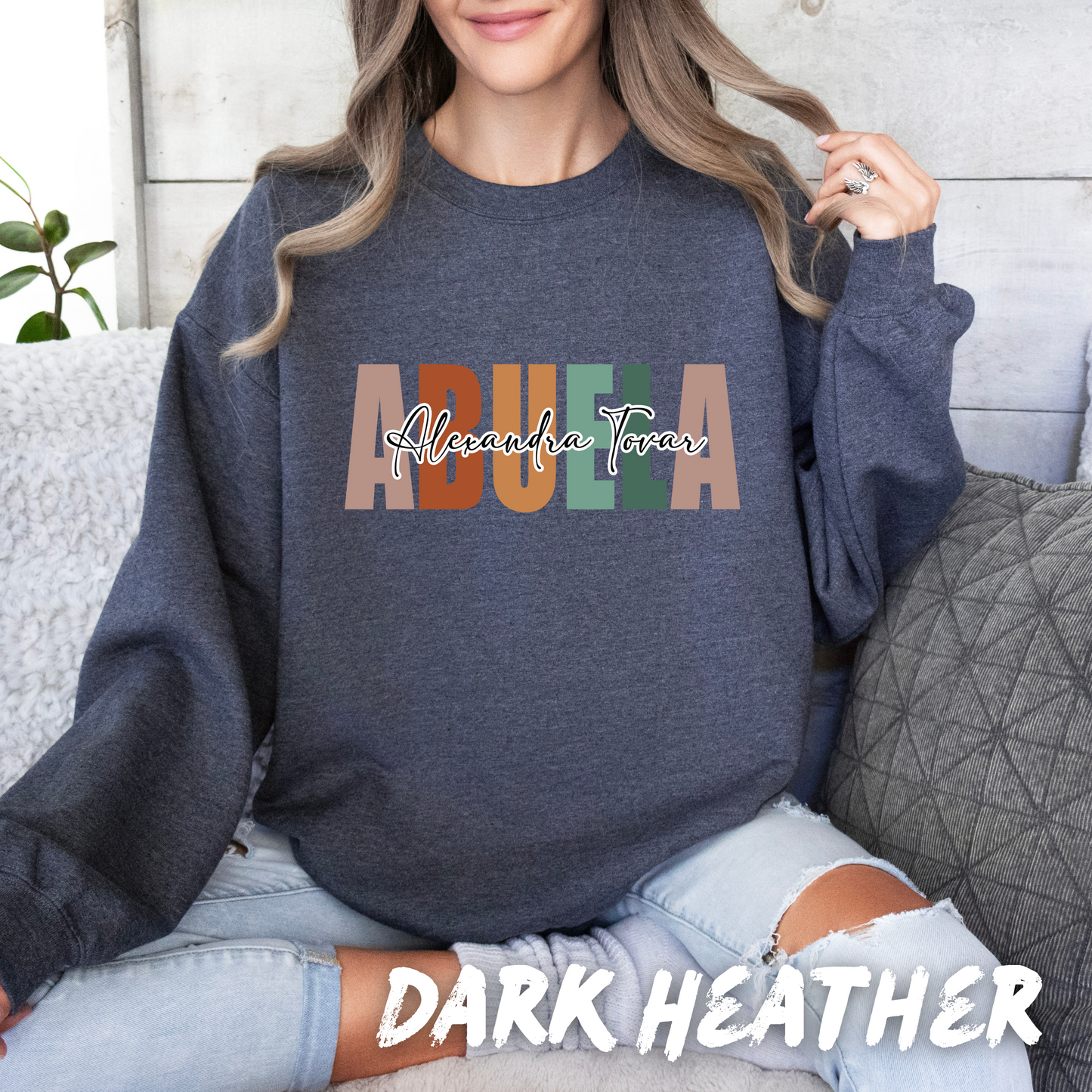 Custom "Abuela" Sweatshirt with her Name