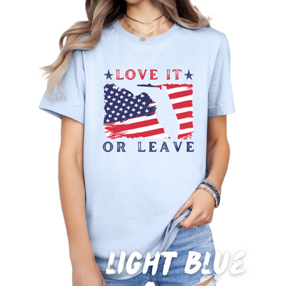 Florida Shirt, Vacation Shirt, Florida State Map Shirt, Florida Apparel, Floridians Gifts "Love it or Leave "