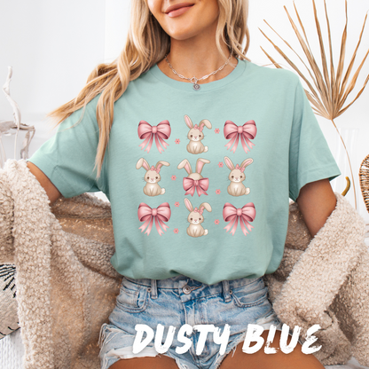 Cute Bunny and Pink Bow T-Shirt