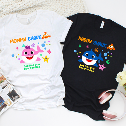 Custom *B.b.Shark* Birthday Shirt Unisex for Kids and Adults