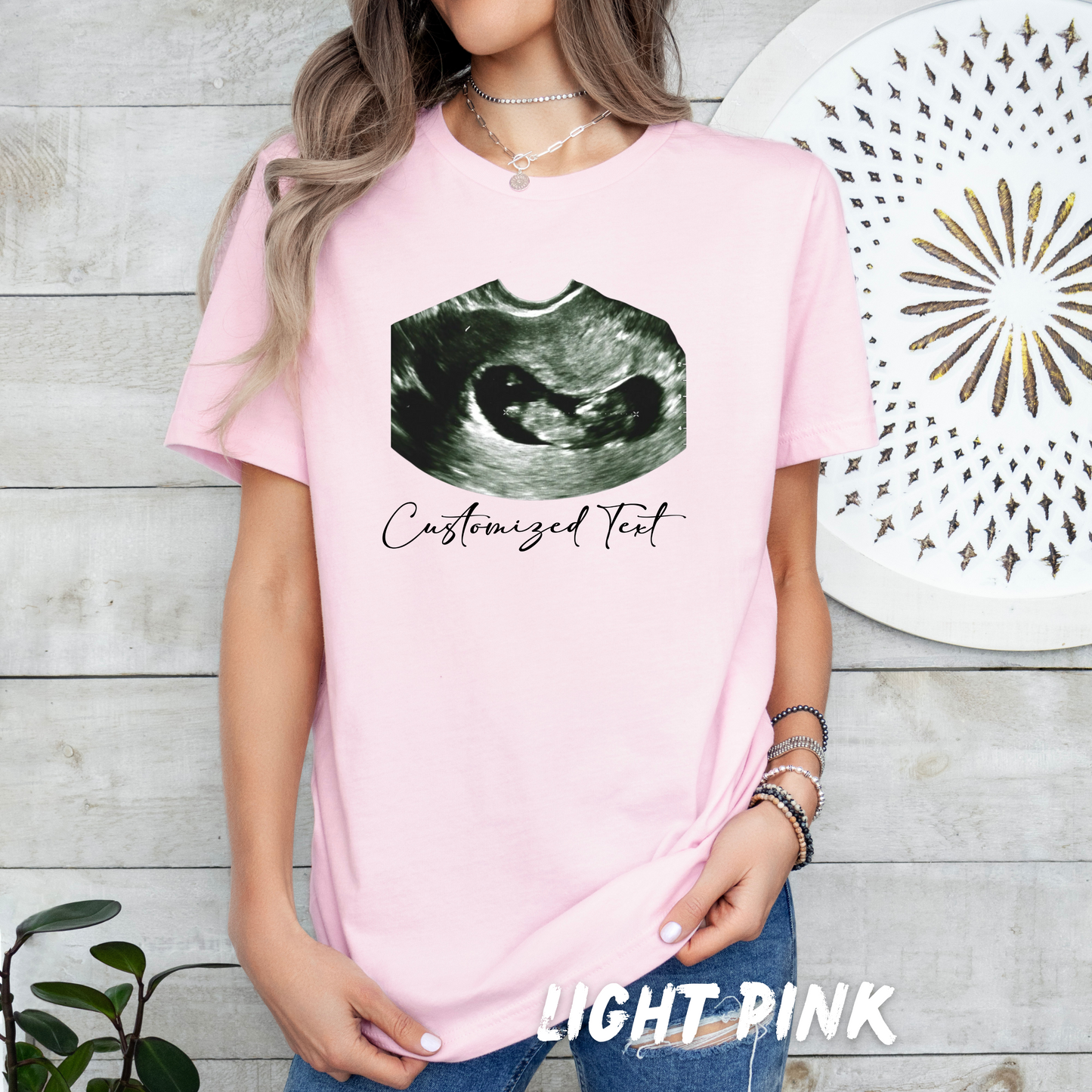 Custom Ultrasound Photo T-Shirt – Personalized Gift for Kids & Adults