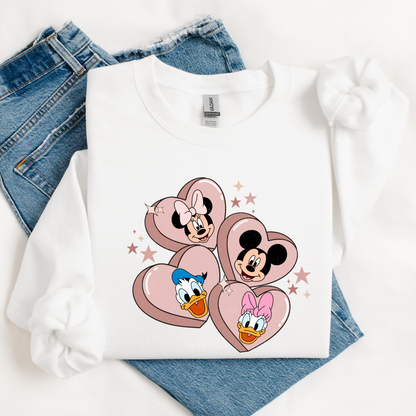 Heart Valentine Sweatshirt for Adults and Kids