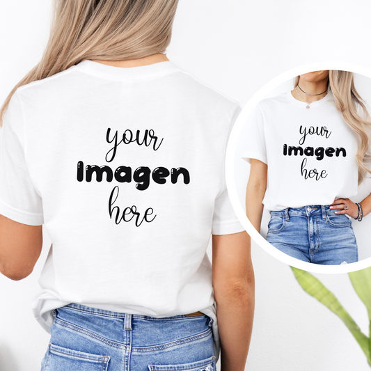Custom Imagen Shirts - Crewneck - Front and Back