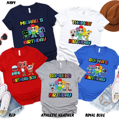 Custom _Dandy's_World Birthday Shirts for Family – Personalized _Dandy's_ World Shirt for Kids – Matching Party Shirt - Gamer Tee