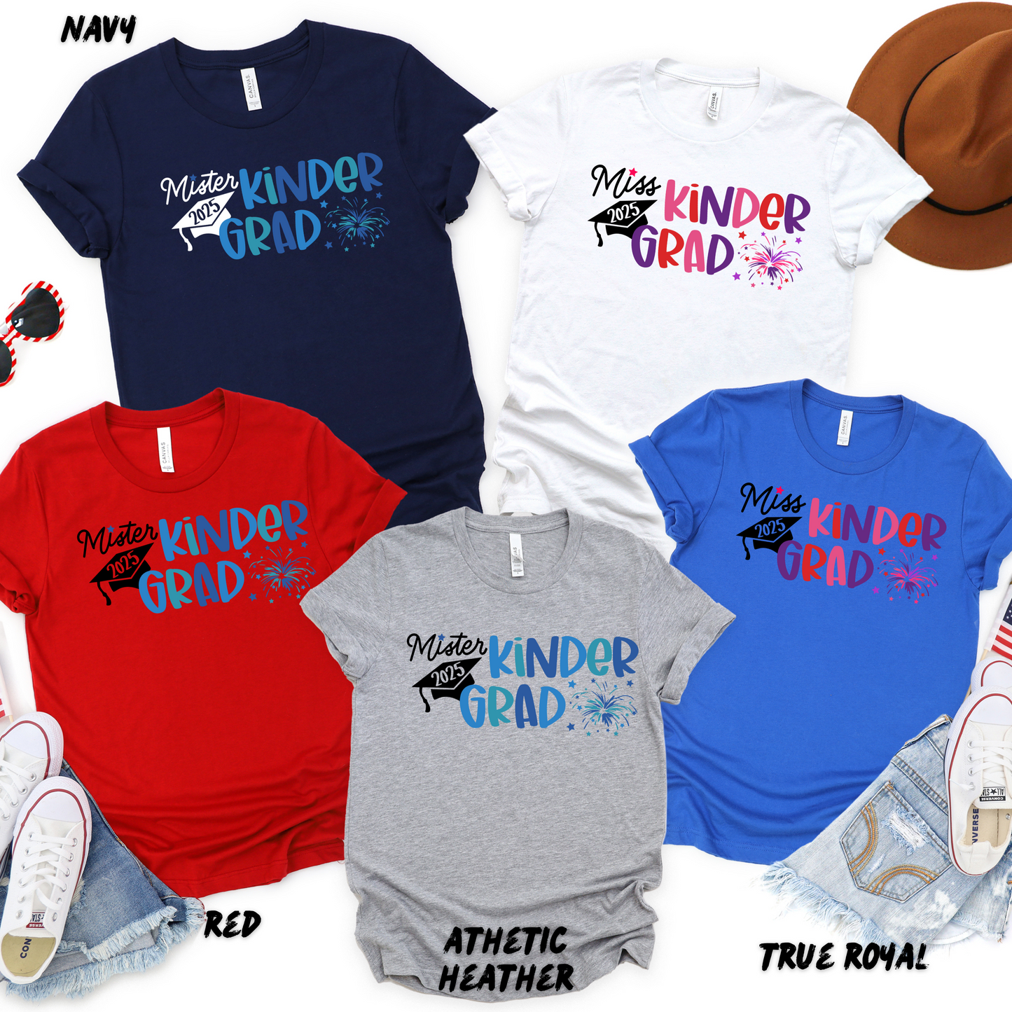 Kinder Graduation Shirt 2025 (Ms. or Mr.) - Matching Family Shirts for Adults and Kids
