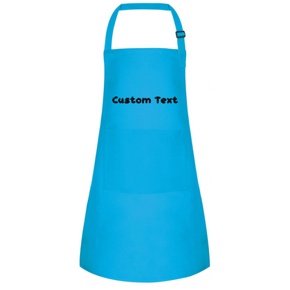 Personalized "Text-Name" Kids Apron With 2 Pockets