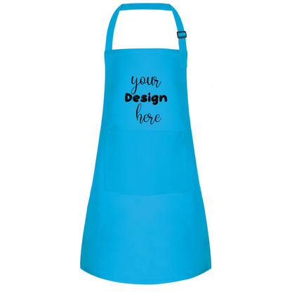 Personalized Logo or Imagen Kids Apron With 2 Pockets