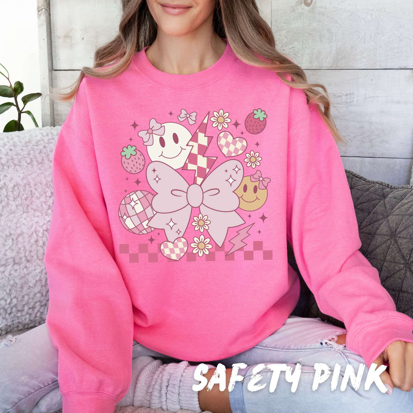 Coquette Valentines Sweatshirt for Kids Valentines Day Gifts