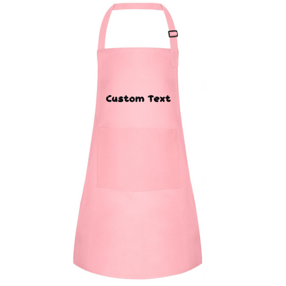 Personalized "Text-Name" Kids Apron With 2 Pockets