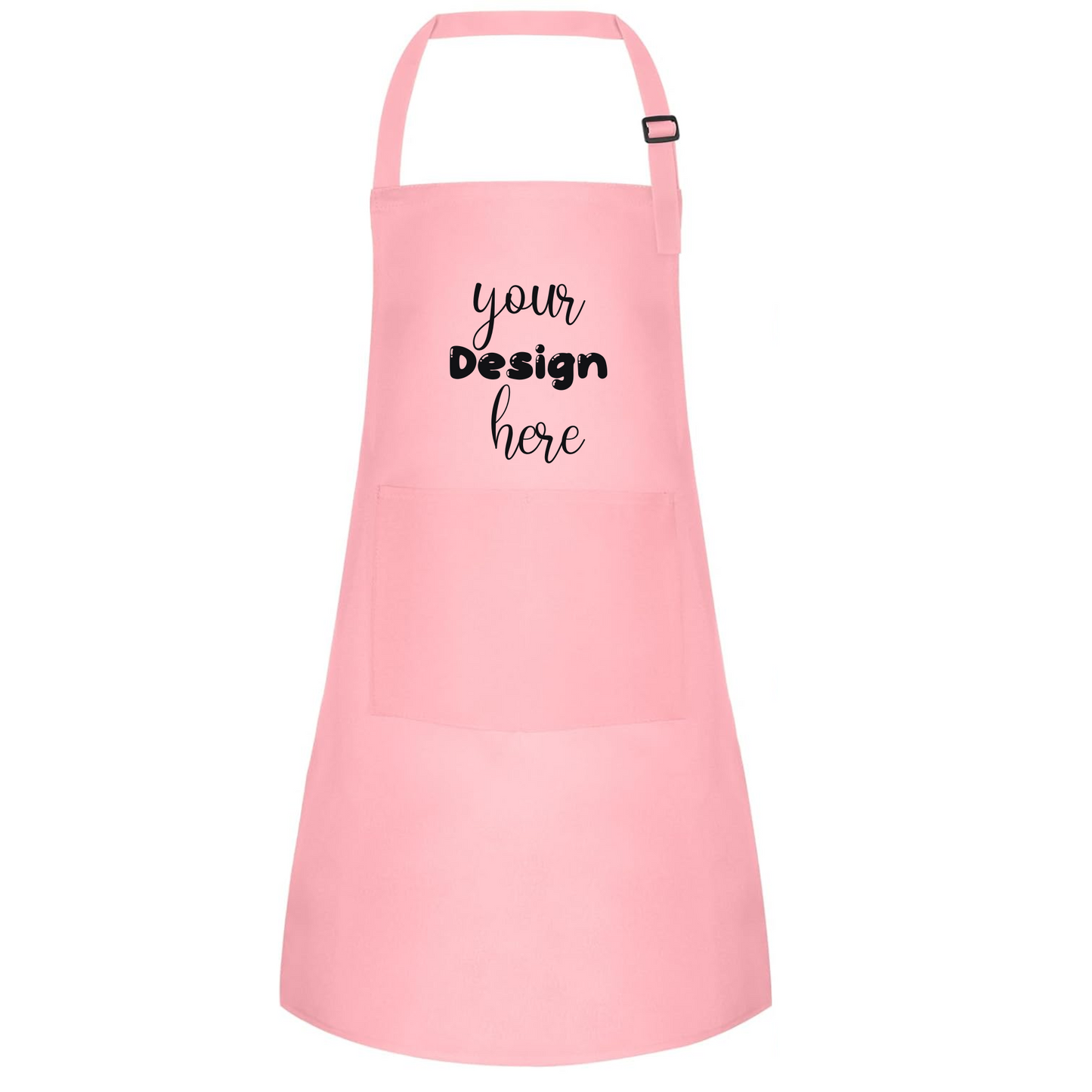 Personalized Logo or Imagen Kids Apron With 2 Pockets