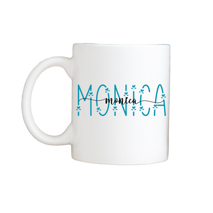 Personalized 12oz Monogram Ceramic Coffee Mug with Gift Box