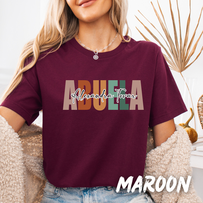 Custom Unisex Gramma Shirt with her name