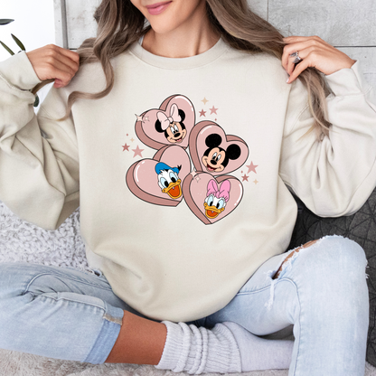 Heart Valentine Sweatshirt for Adults and Kids