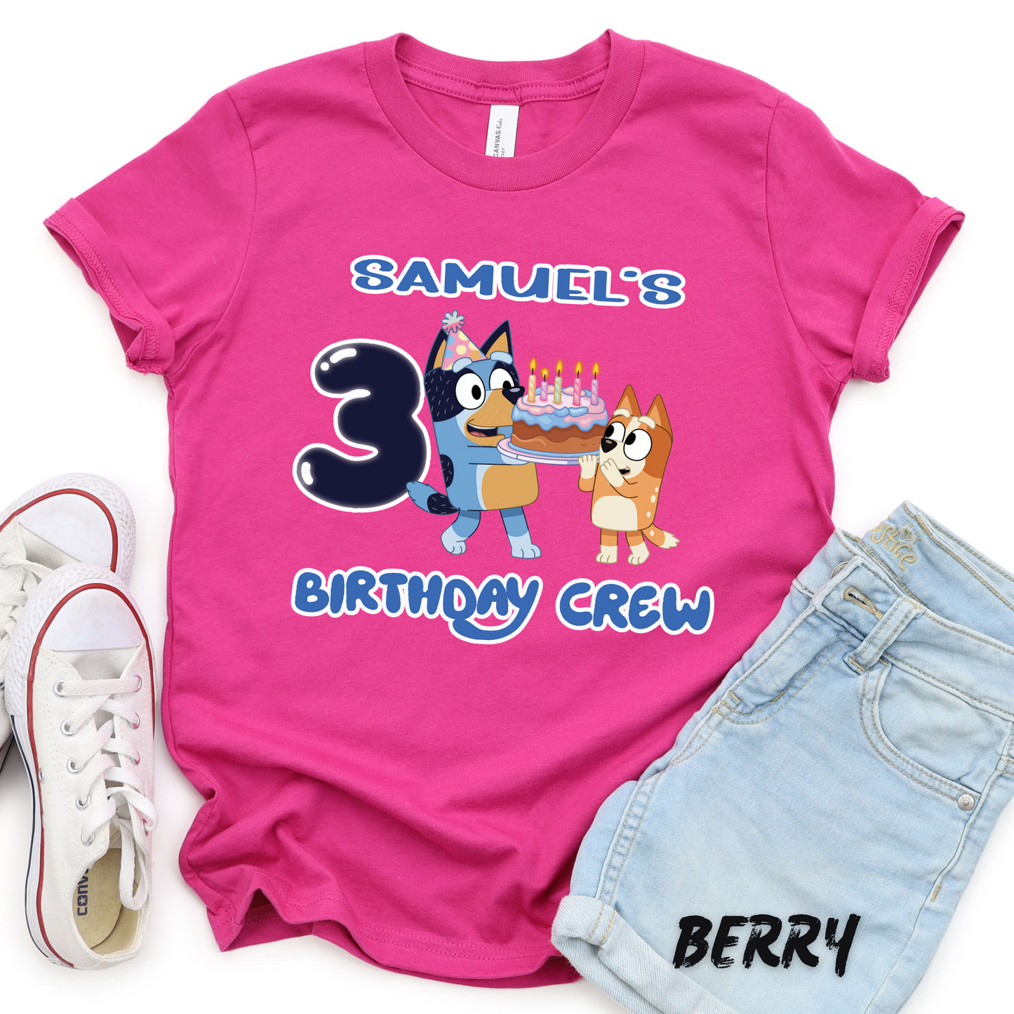 Personalized_Bluey_Birthday Boy Shirts for Kids and Adults