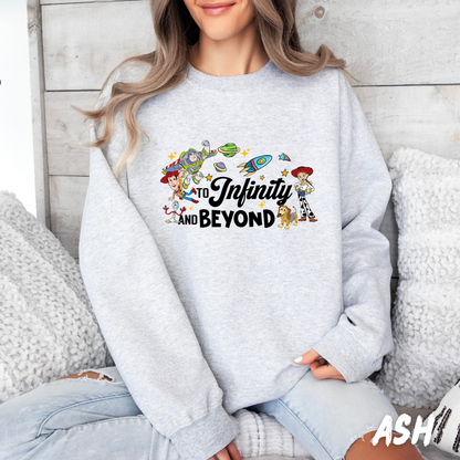 To.the.Infinity Sweatshirt Unisex for Adults and Kids