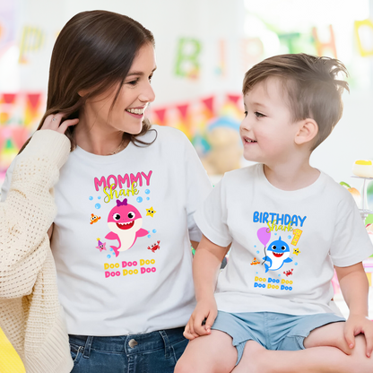Custom *B.b.Shark* Birthday Shirt Unisex for Kids and Adults 2.0
