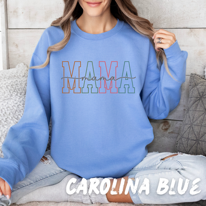Multicolor Mama Sweatshirt - Mother's Day Gift