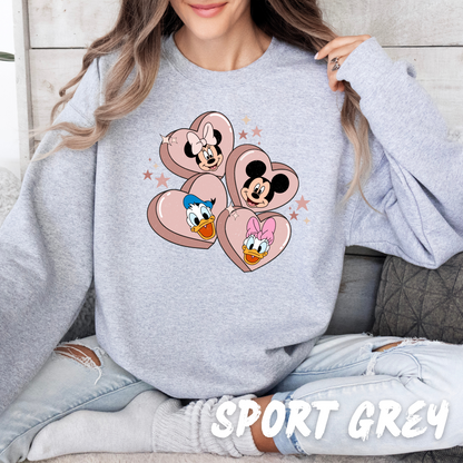 Heart Valentine Sweatshirt for Adults and Kids