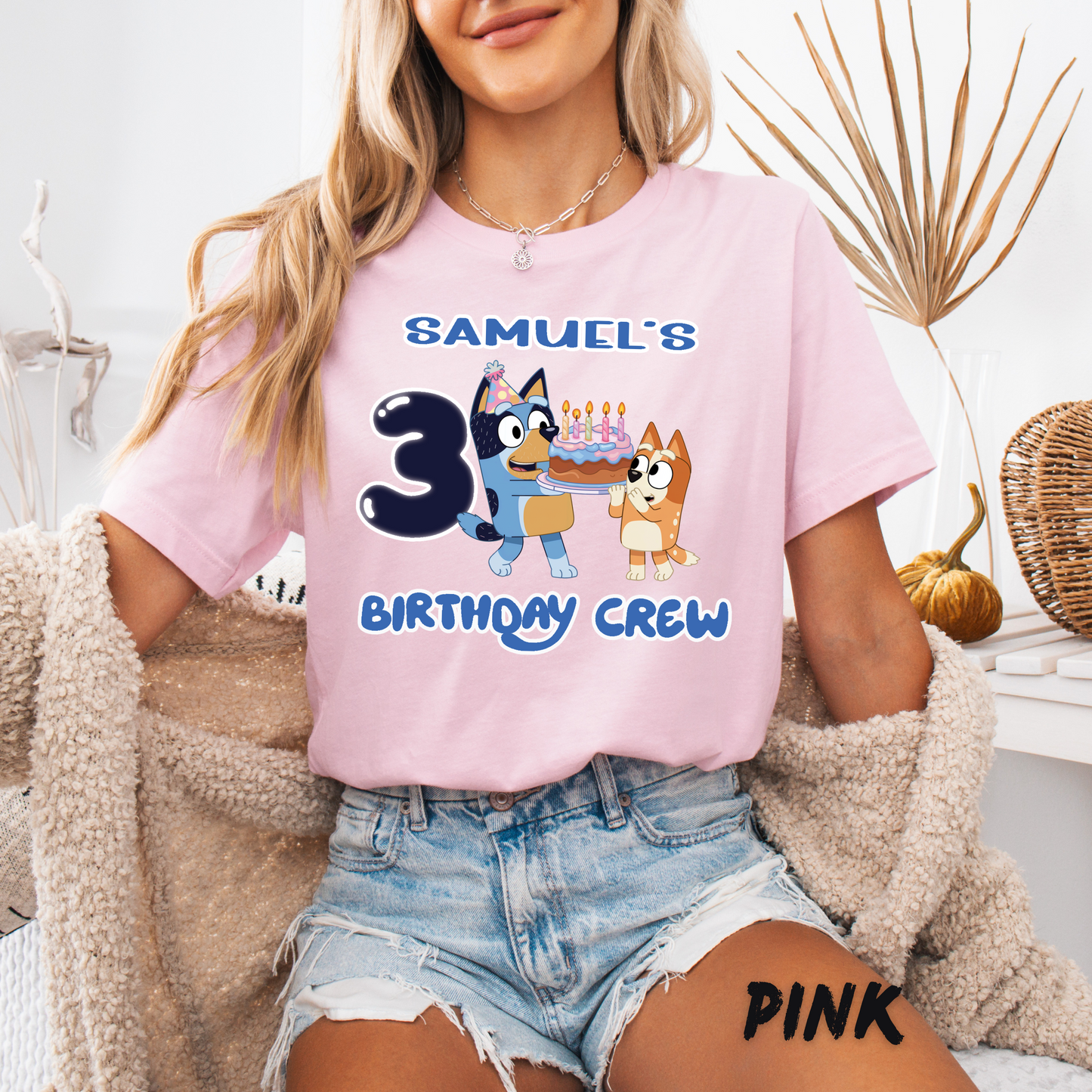 Personalized_Bluey_Birthday Boy Shirts for Kids and Adults