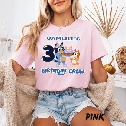 Personalized_Bluey_Birthday Boy Shirts for Kids and Adults