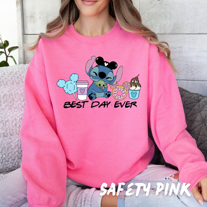 Best Day ever Sweatshirt - Adorable Characters - Matching Family Sweater