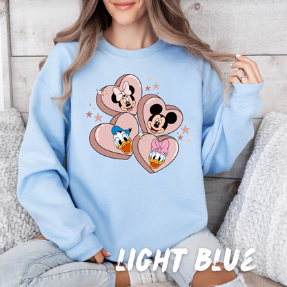 Heart Valentine Sweatshirt for Adults and Kids