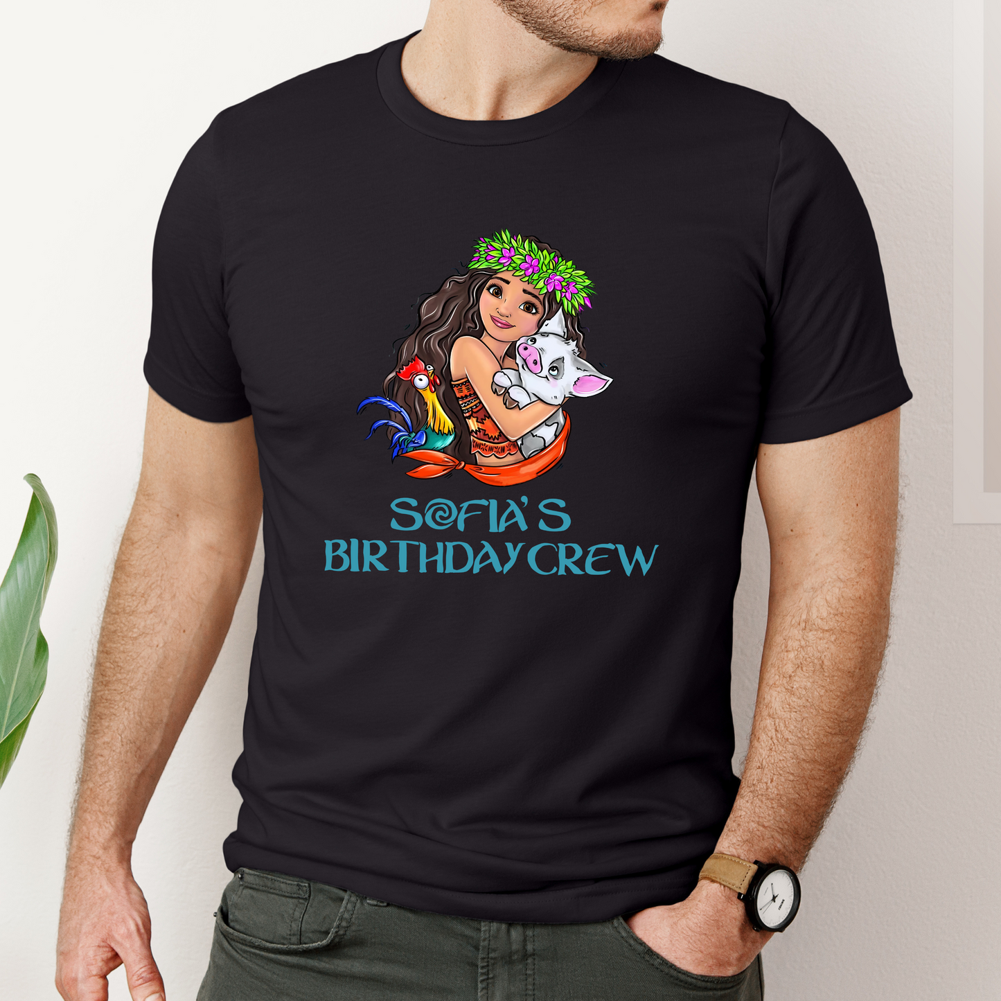 Personalized_Moana_Birthday Girl Shirts for Kids and Adults