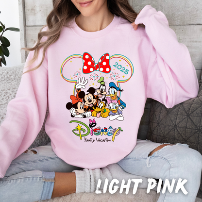 Unisex Matching Family Vacation 2025 Sweatshirt for Adults and Kids T213 T214