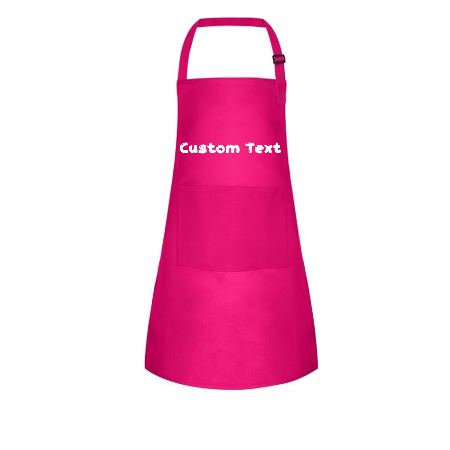 Personalized "Text-Name" Kids Apron With 2 Pockets