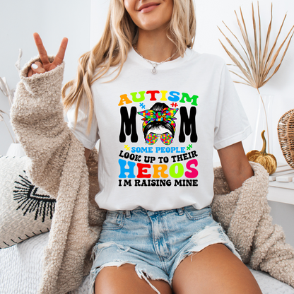 Autism Awareness T-Shirt - Autism Awareness Mom Heroes Shirt