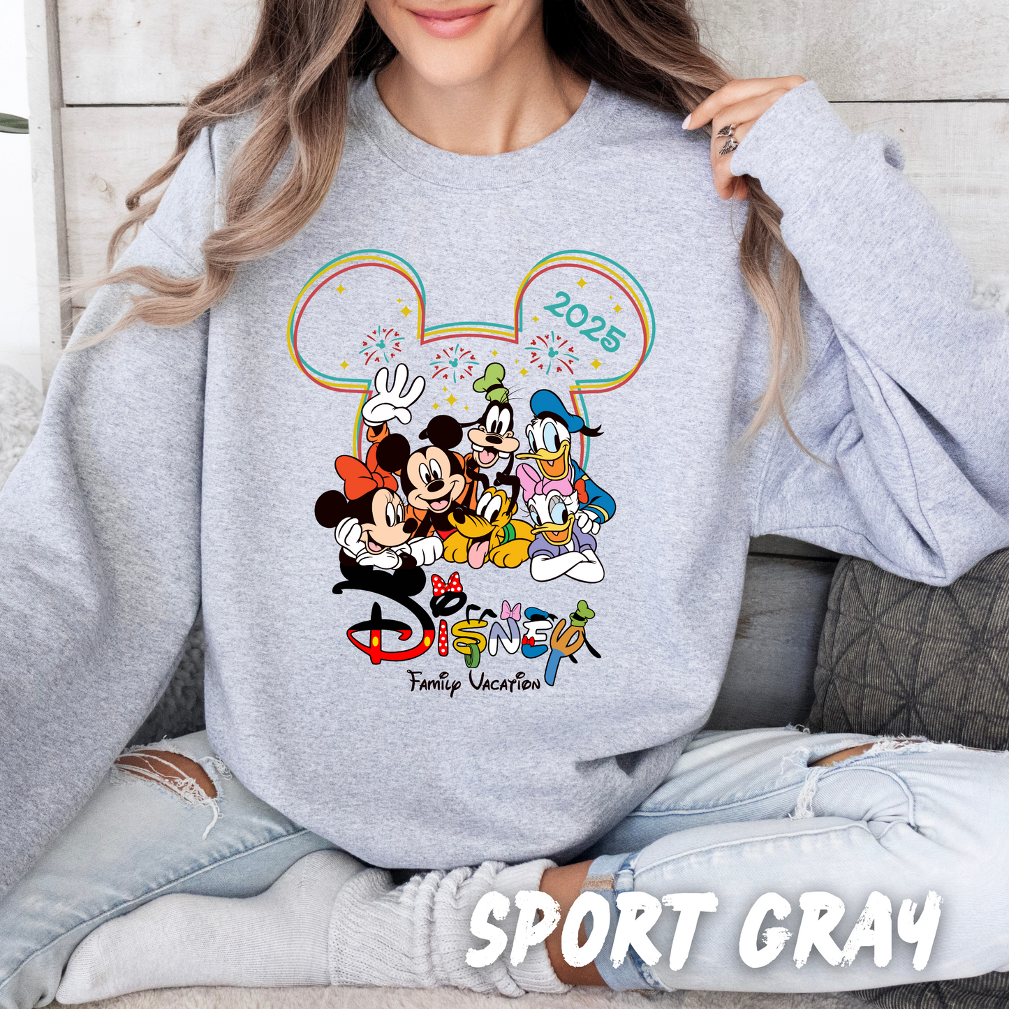 Unisex Matching Family Vacation 2025 Sweatshirt for Adults and Kids T213 T214