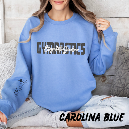 Personalized Unisex Gymnastics Sweatshirt for Kids and Adults