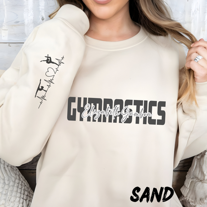 Personalized Unisex Gymnastics Sweatshirt for Kids and Adults