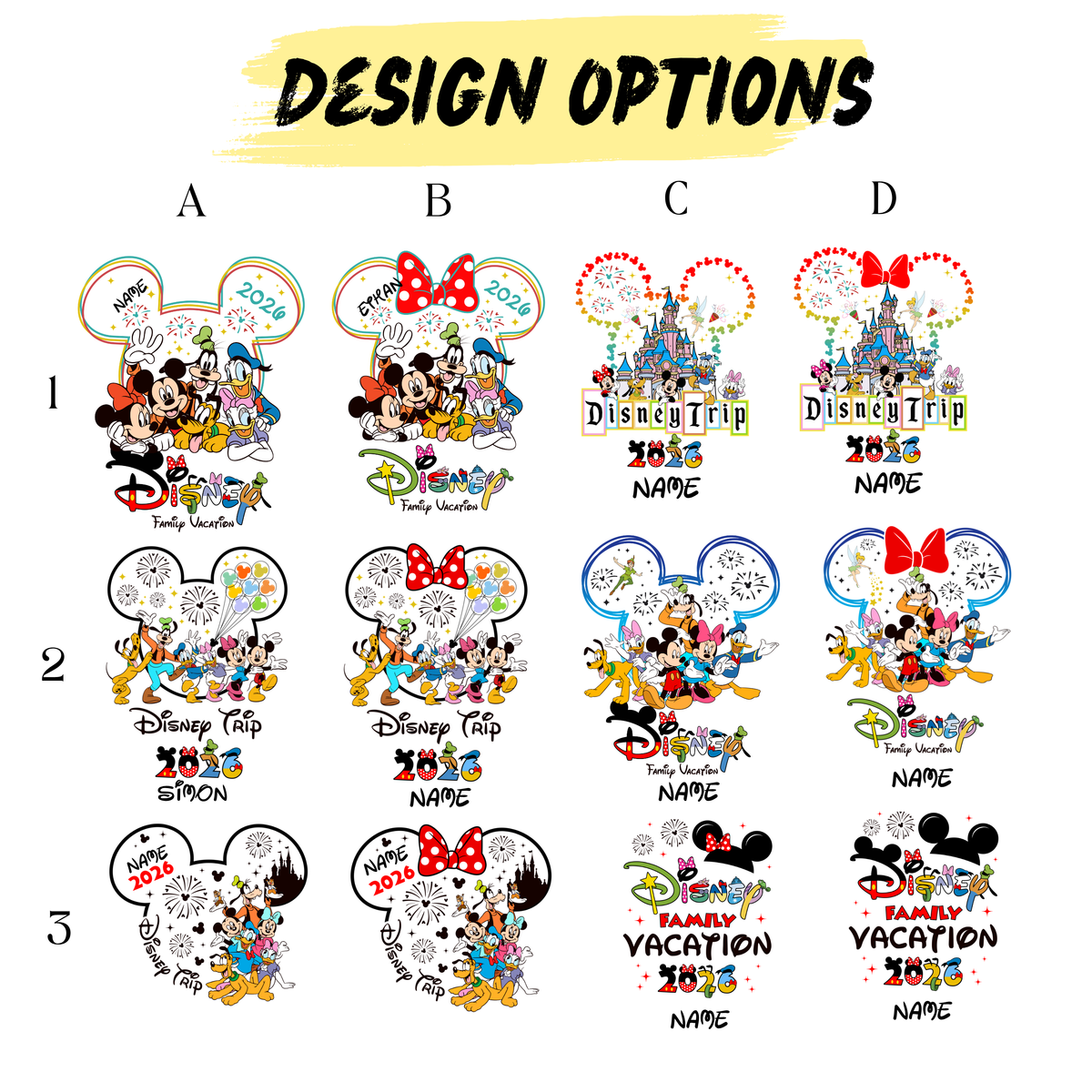 2026 Vacation Matching Shirts – Limited Stock Color Clearance | Family Vacation Shirts | Custom Group Trip Tees